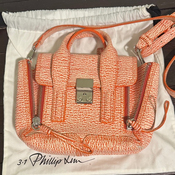 3.1 Phillip Lim Handbags - 3.1 Phillip Lim Textured Orange Mini Bag